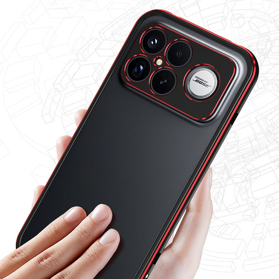 Etui do Xiaomi Poco F8 Ultra, Bumper, niebieskie / srebrne