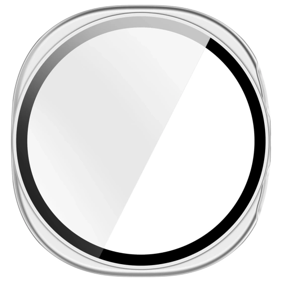 2w1 Etui + Szkło Hartowane do Samsung Galaxy Watch 8 40mm, Srebrne