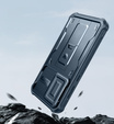Etui pancerne do Samsung Galaxy A56 5G, Dexnor Kickstand Cam Protector, niebieskie