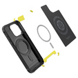 Etui Spigen do iPhone 15 Pro, Rugged Armor MagSafe, Czarne