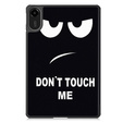 Etui z klapką i napisem "Don't Touch Me" do Xiaomi Redmi Pad 2