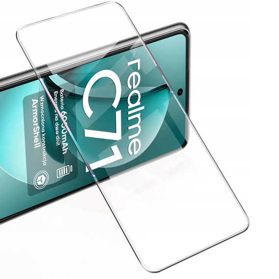 2x Szkło Hartowane do Realme C71, ERBORD 9H Hard Glass, szybka