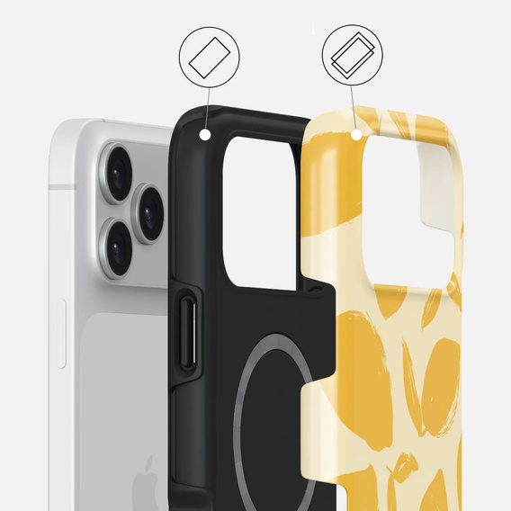 Etui Burga Tough MagSafe do iPhone 17 Pro Max - Lemon Tart
