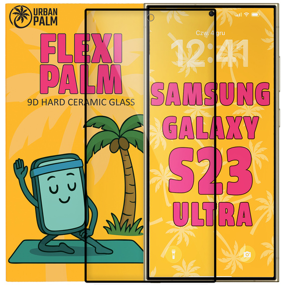 Szkło Ceramiczne 9D Flexi Palm do Samsung Galaxy S23 Ultra