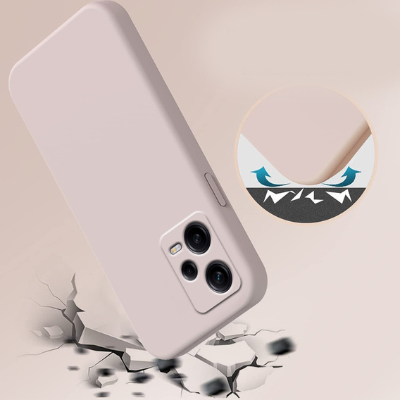 Etui do Xiaomi Redmi Note 12 Pro+ 5G, Silicone Lite, różowe