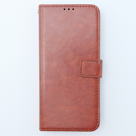 Etui z klapką do Xiaomi 13T / 13T Pro, Crazy Horse Wallet, brązowe