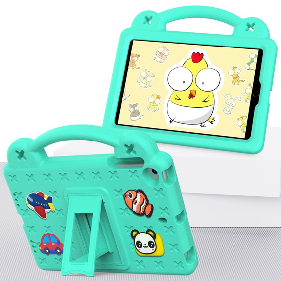 Etui do iPad mini 7.9" 2019/2015/2014/2013/2012 (5/4/3/2/1 gen.), Cute Patterns, z podstawką, Zielone