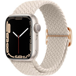 Pasek Nylonowy do Apple Watch 1/2/3/4/5/6/7/8/9/10/11/SE Ultra 1/2/3 42/44/45/46/49mm, Beżowy