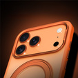 Etui SULADA Magnetic Matte z podstawką do iPhone 17 Pro – pomarańczowy