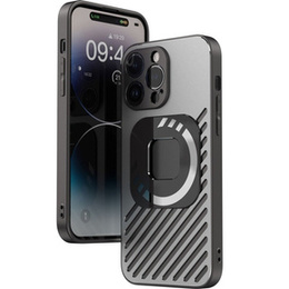 Etui R-JUST SJ55 do iPhone 14 Pro, pancerne, do MagSafe, czarne