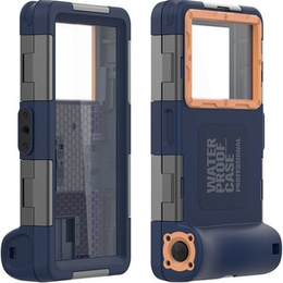 SHELLBOX I Uniwersalne Etui Wodoodporne na telefon, Dark Blue/Grey