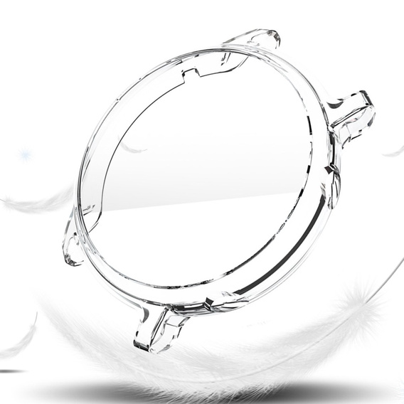 2w1 Etui z Osłoną na ekran do Huawei Watch GT 2 42mm, Przezroczyste, Bezbarwne