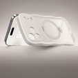 Etui do iPhone 17 Pro, Spin MagSafe Stand Wave Edge, Stone