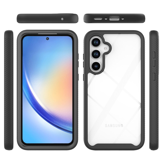 Etui do Samsung Galaxy A35 5G, Shockproof, z folią, czarne