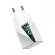 Baseus Super Si QUICK CHARGER PD20W Ładowarka + Kabel Lightning - White