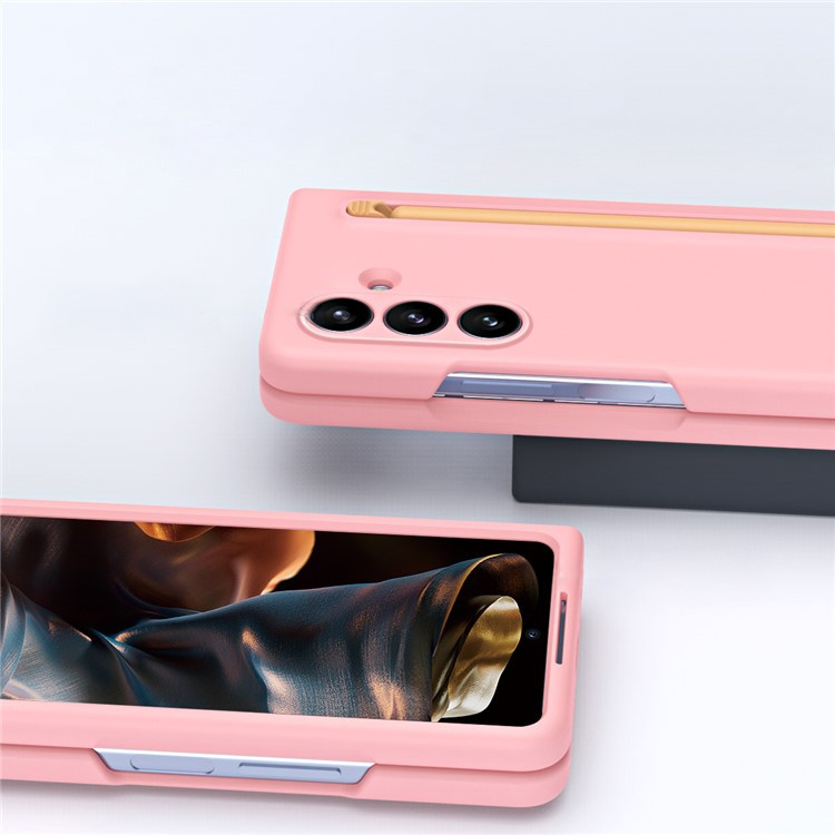 Galaxy Z Fold7 – etui z uchwytem i rysikiem, wersja różowa