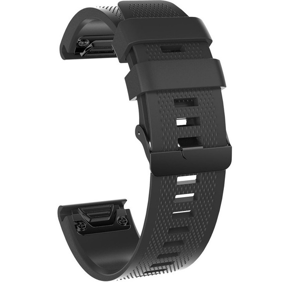 Pasek silikonowy quickfit do Garmin Fenix 26mm, Czarny