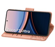 Etui z klapką do Xiaomi Poco F7 Ultra, Butterfly, różowe rose gold