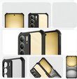Etui do Realme 14X / Realme C75, z blaszką magnetyczne, przezroczyste / czarne
