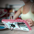 Etui do Samsung Galaxy A56 5G, KickStand Camera Lens, zielone / różowe