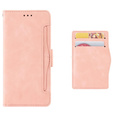 Etui z klapką do Motorola Edge 60 Pro – Card Slot Wallet, różowe