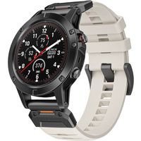 Pasek Silikonowy QuickFit do Garmin Fenix 22mm, Beżowy