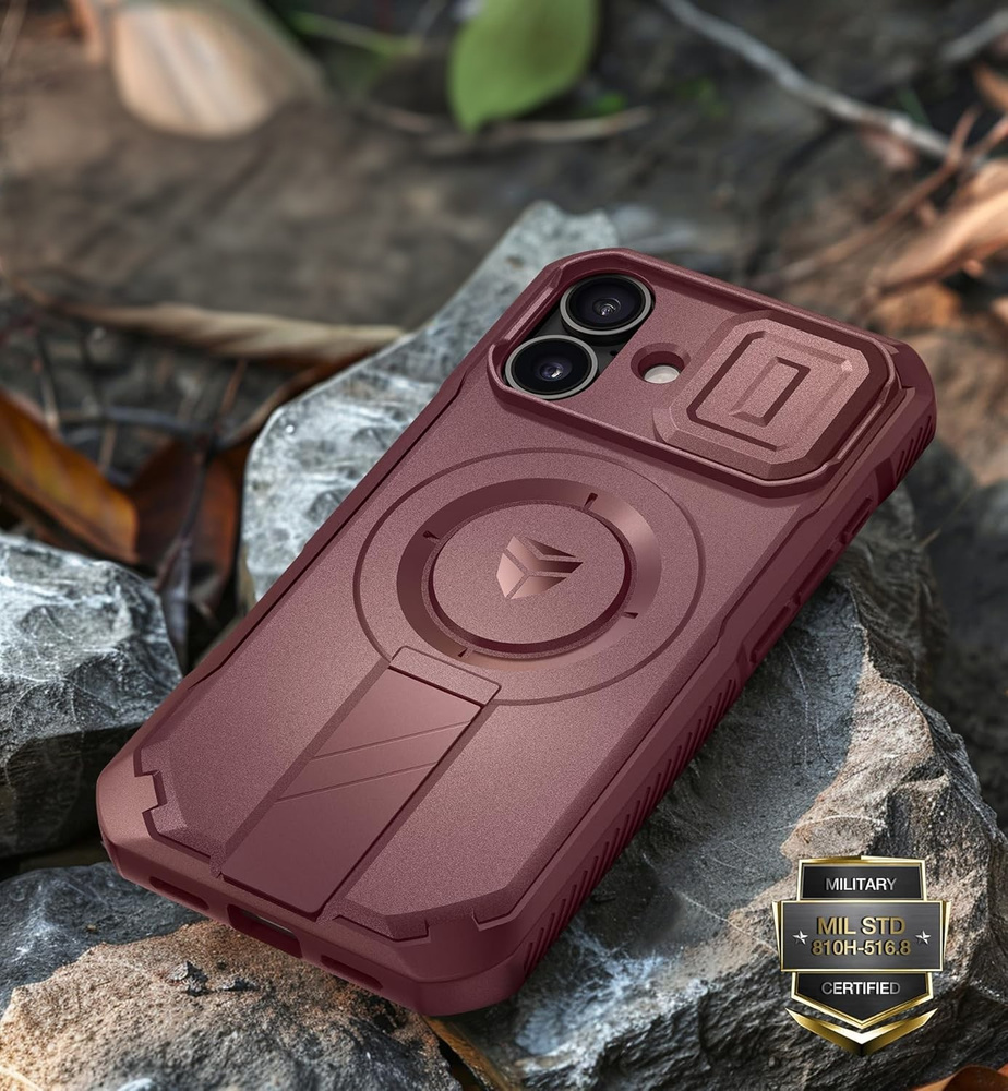 Etui Dexnor do iPhone 16 – składana aluminiowa podstawka do oglądania filmów