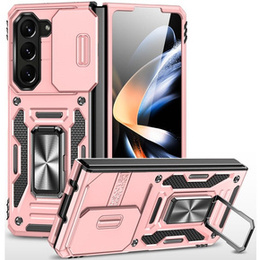 Etui pancerne do Samsung Galaxy Z Fold6 5G, CamShield Slide, różowe rose gold