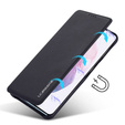 Etui z klapką do Samsung Galaxy S22+ Plus 5G, LC.IMEEKE, czarne