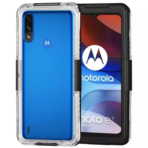 Etui Wodoodporne IP68 do Motorola Moto E7 Power / E7i Power, Czarne