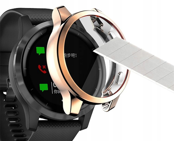 Etui z osłoną TPU do Garmin Venu 2 45mm/Vivoactive 4 45mm, Różowe