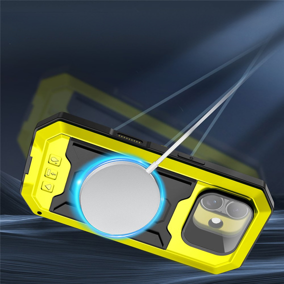 Etui pancerne do iPhone 17, R-JUST, żółte