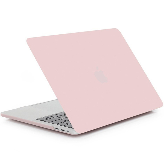Etui do MacBook Air 13 A2337 M1 A2179 A1932, Hard Case Obudowa, Jasno różowe