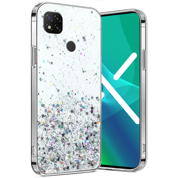 Etui do Xiaomi Redmi 9C, Glittery, przezroczyste