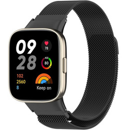 Bransoleta Milanese do Xiaomi Redmi Watch 3, Czarna