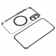 Etui Magnetic Dual Glass MagSafe do iPhone 16, srebrne