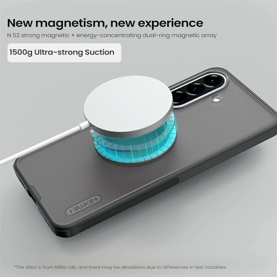 Etui NILLKIN do Samsung Galaxy A57 5G, Frosted Shield, do MagSafe, przezroczyste / czarne