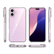 Etui do iPhone 16 Plus, Erbord Dropproof, przezroczyste + Szkło