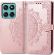 Etui z klapką do Motorola Edge 60 Fusion, Mandala, różowe