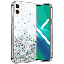 Etui do iPhone 11, Glittery, przezroczyste