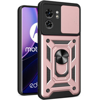 Etui pancerne do Motorola Edge 40, CamShield Slide, różowe rose gold