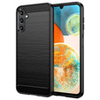 Etui do Samsung Galaxy A54 5G, Karbon, czarne + szkło 3D