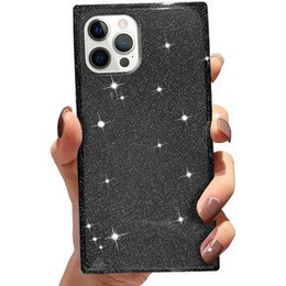 Etui Square Glitter do iPhone 12 Pro, Black