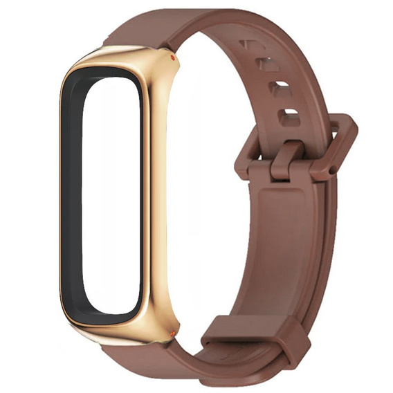 Pasek Silikonowy do Samsung Galaxy Fit 2 SM-R220, Brązowy