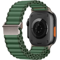 Pasek Nylonowy do Apple Watch 1/2/3/4/5/6/7/8/9/SE/Ultra/Ultra 2 42/44/45/49mm, Zielony