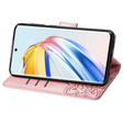 Etui z klapką do Honor Magic 6 Lite 5G, Butterfly, różowe rose gold