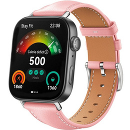 Pasek Skórzany do Huawei Watch Fit 4 / 4 Pro / 3, Różowy