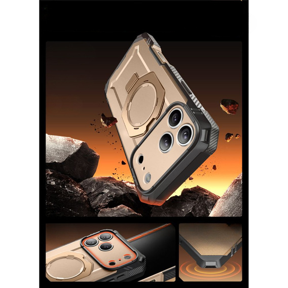 Etui Supcase do iPhone 17 Pro Max, Unicorn Beetle Grip Pro Mag, Desert Gold