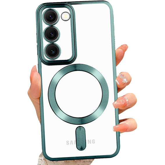 Etui do Samsung Galaxy S23 Plus, Electro MagSafe, zielone + Szkło na ekran