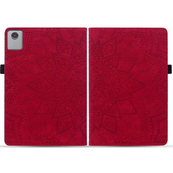 Etui z klapką do Lenovo Tab M11, flower, czerwone